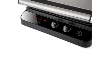 Pöytägrilli Black+Decker Harjattu teräs Lämpötilan säädin 2000W - Piha & ulkoaltaat - Grillaus - Muut grillit - Kannettava grilli & retkigrilli