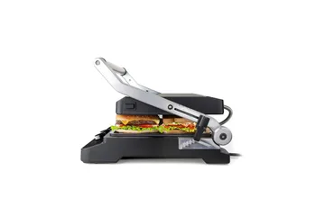 Pöytägrilli Black+Decker Harjattu teräs Lämpötilan säädin 2000W - Piha & ulkoaltaat - Grillaus - Muut grillit - Kannettava grilli & retkigrilli