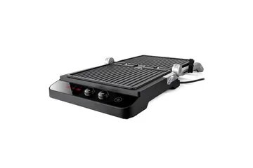 Pöytägrilli Black+Decker Harjattu teräs Lämpötilan säädin 2000W - Piha & ulkoaltaat - Grillaus - Muut grillit - Kannettava grilli & retkigrilli