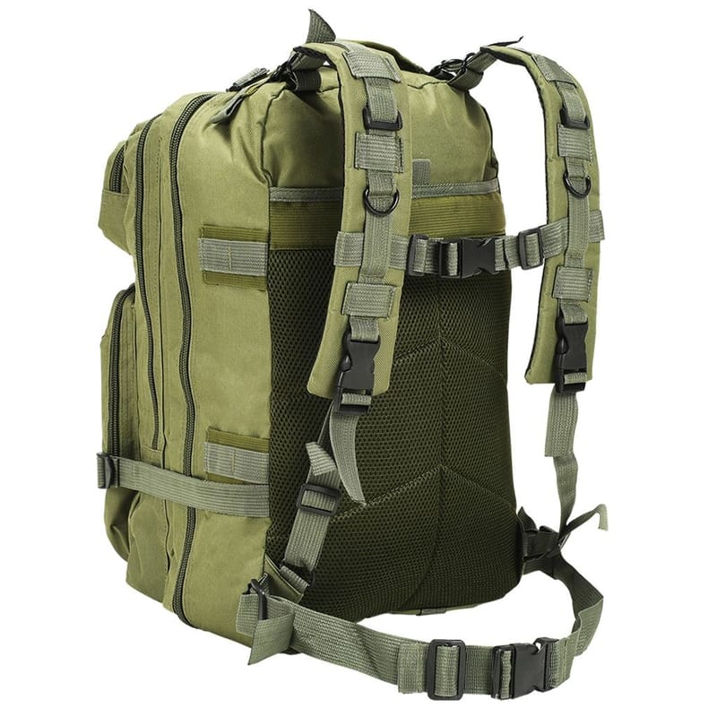 Armeijatyylinen reppu 50 l oliivinvihreä - Vihreä - Urheilu & vapaa-aika - Retkeily & vaellus - Pakkaus vaellukselle - Rinkka