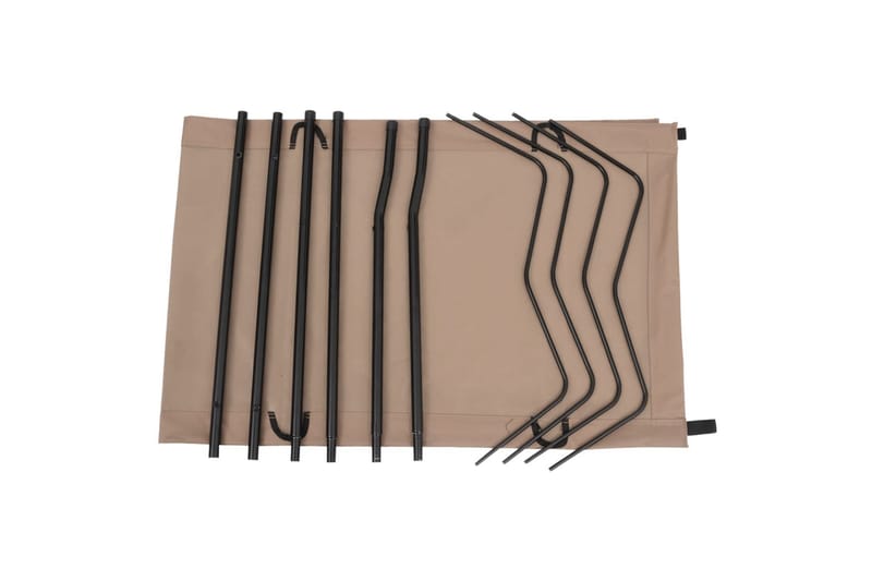 Retkisängyt 2kpl 180x60x19cm - Taupe - Urheilu & vapaa-aika - Retkeily & vaellus - Retkeilykalusteet