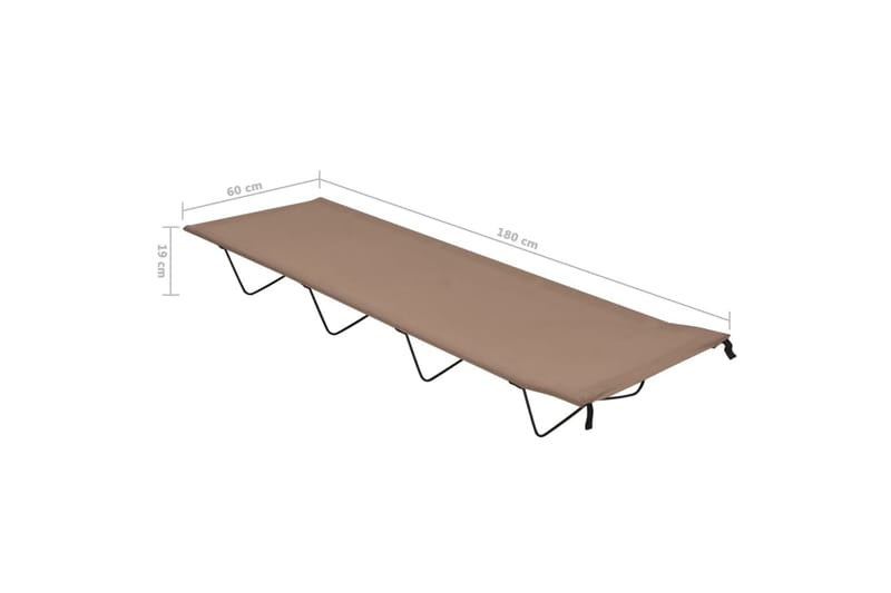 Retkisängyt 2kpl 180x60x19cm - Taupe - Urheilu & vapaa-aika - Retkeily & vaellus - Retkeilykalusteet
