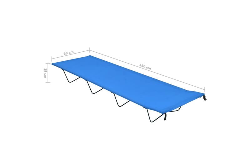 Retkisänky 180x60x19 cm Oxford-kangas ja teräs sininen - Sininen - Urheilu & vapaa-aika - Retkeily & vaellus - Retkeilykalusteet