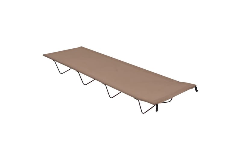 Retkisänky 180x60x19cm Oxford-kangas ja teräs harmaanruskea - Taupe - Urheilu & vapaa-aika - Retkeily & vaellus - Retkeilykalusteet