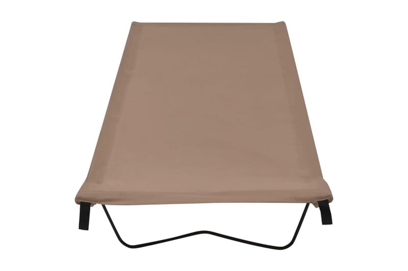 Retkisänky 180x60x19cm Oxford-kangas ja teräs harmaanruskea - Taupe - Urheilu & vapaa-aika - Retkeily & vaellus - Retkeilykalusteet