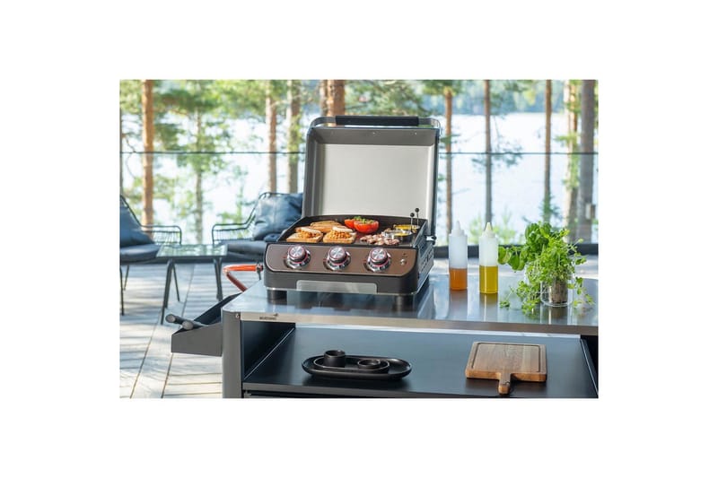 Kaasugrilli Mustang Plate 3 - Musta - Urheilu & vapaa-aika - Retkeily & vaellus - Retkikeittiöt - Kaasukeitin