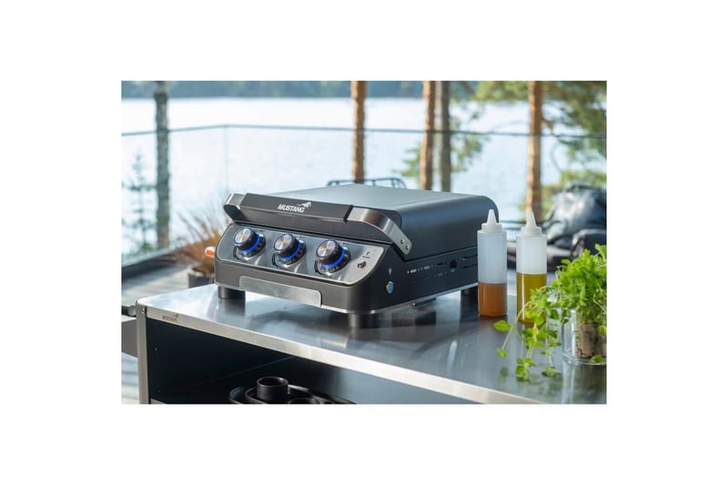 Kaasugrilli Mustang Plate 3 - Musta - Urheilu & vapaa-aika - Retkeily & vaellus - Retkikeittiöt - Kaasukeitin