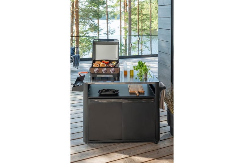 Kaasugrilli Mustang Plate 3 - Musta - Urheilu & vapaa-aika - Retkeily & vaellus - Retkikeittiöt - Kaasukeitin