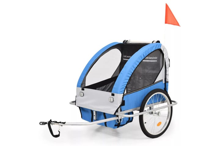 2-in-1 polkupyörän peräkärry & lastenrattaat - Sininen - Polkupyörän tarvikkeet - Polkupyörät