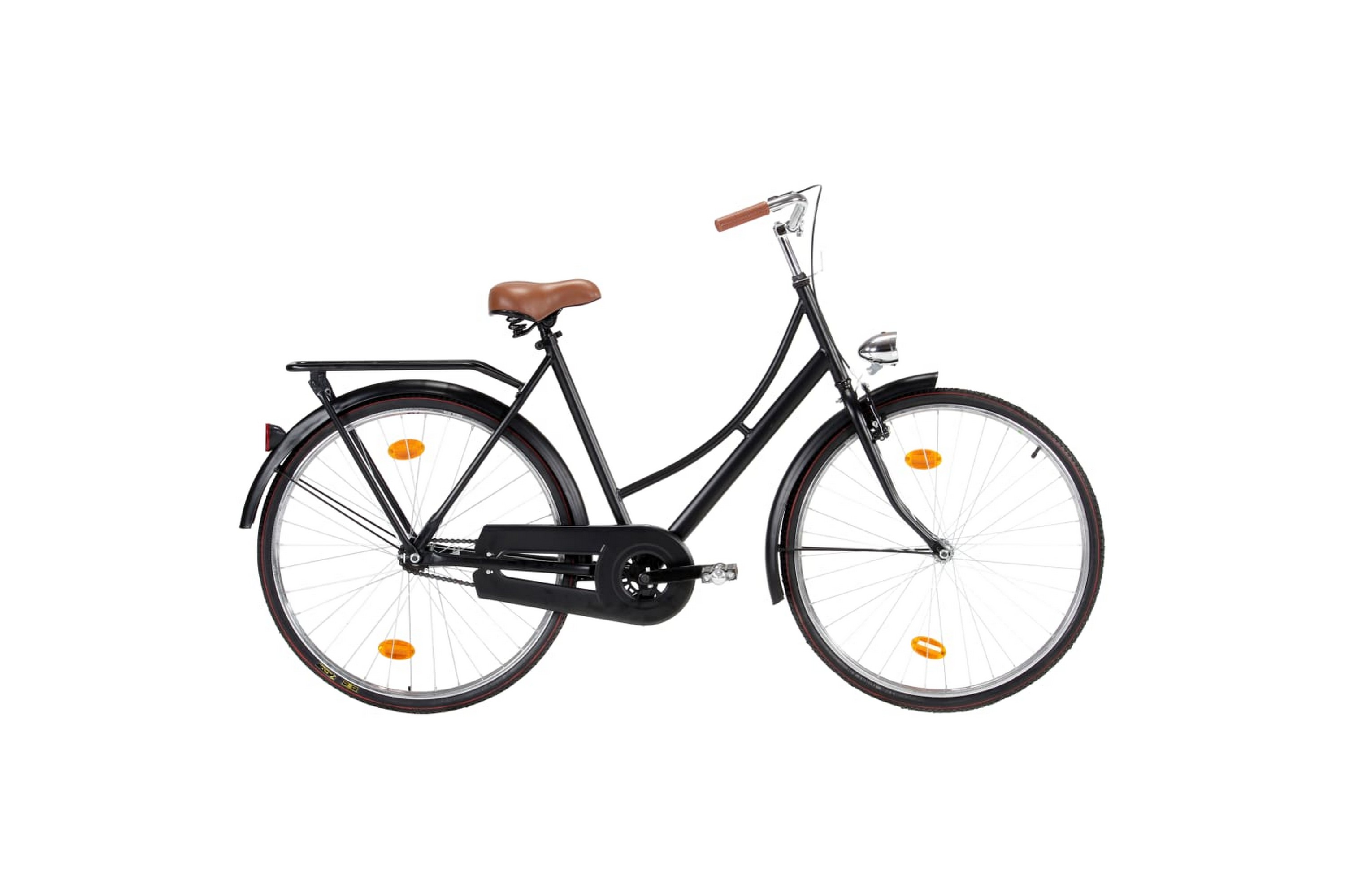 28 hollantilainen polkupyörä 28 renkaat 57cm runko naisten - Musta