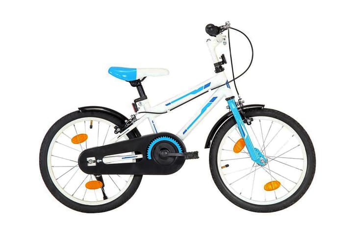 Lasten pyörä 18 sininen ja valkoinen - Sininen - Lasten pyörä & junioripyörä - Polkupyörät
