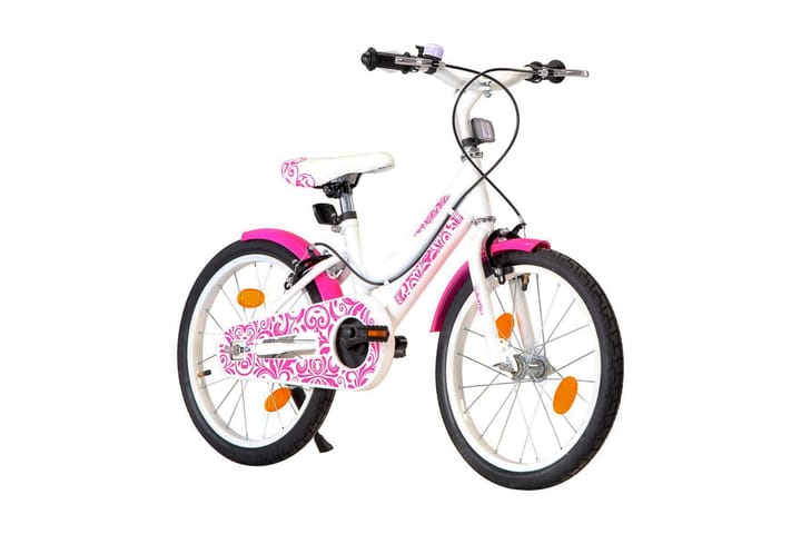 Lasten pyörä 18 pinkki ja valkoinen - Pinkki - Polkupyörät - Lasten pyörä & junioripyörä