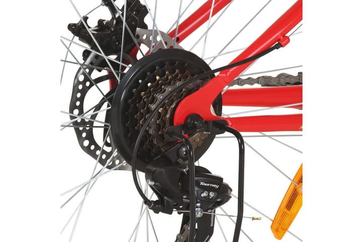 Maastopyörä 21 vaihdetta 26 renkaat 36 cm runko punainen - Punainen - Maastopyörä - Polkupyörät