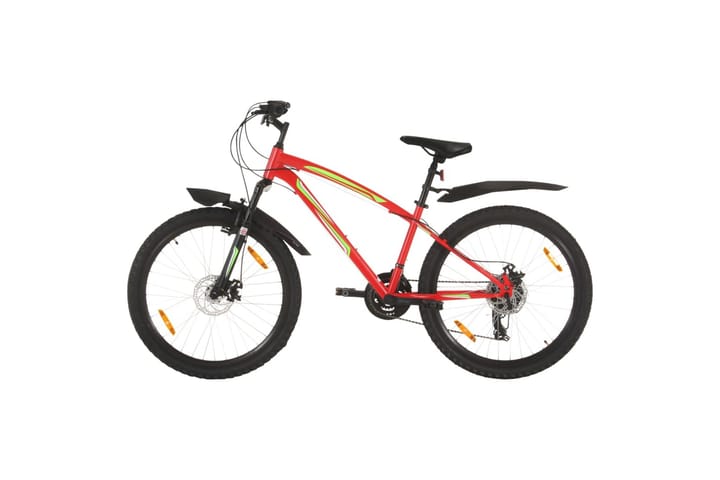 Maastopyörä 21 vaihdetta 26 renkaat 42 cm runko punainen - Punainen - Maastopyörä - Polkupyörät