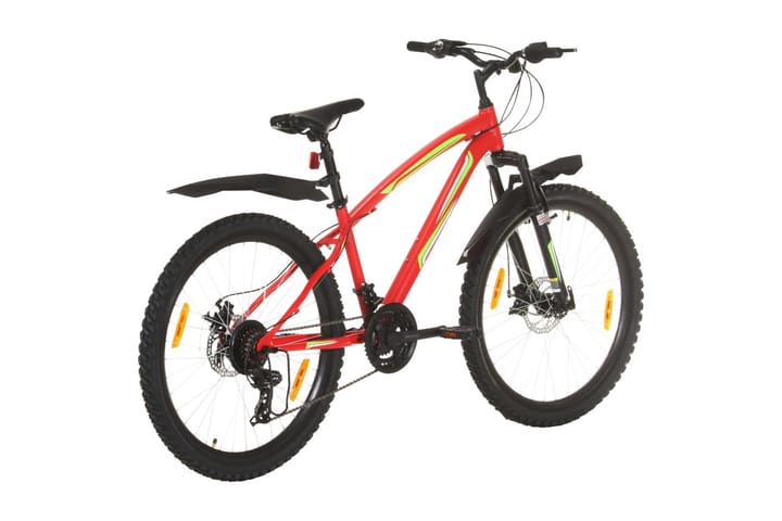 Maastopyörä 21 vaihdetta 26 renkaat 42 cm runko punainen - Punainen - Polkupyörät - Maastopyörä