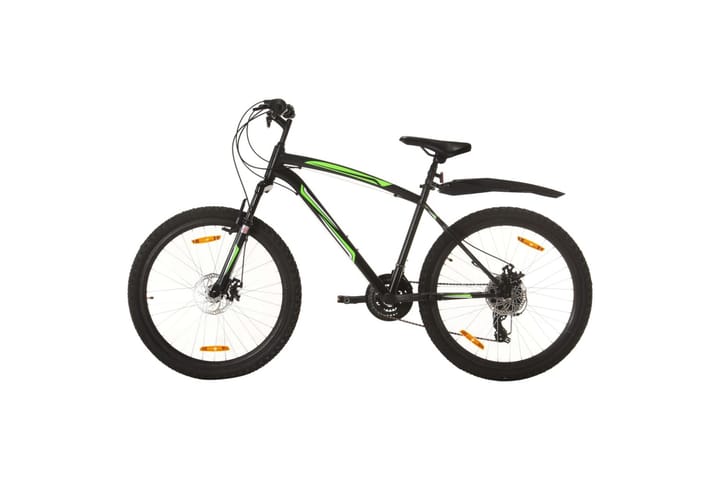 Maastopyörä 21 vaihdetta 26 renkaat 46 cm runko musta - Musta - Polkupyörät - Maastopyörä
