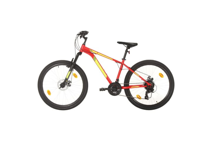 Maastopyörä 21 vaihdetta 27,5 renkaat 38 cm runko punainen - Polkupyörät - Maastopyörä