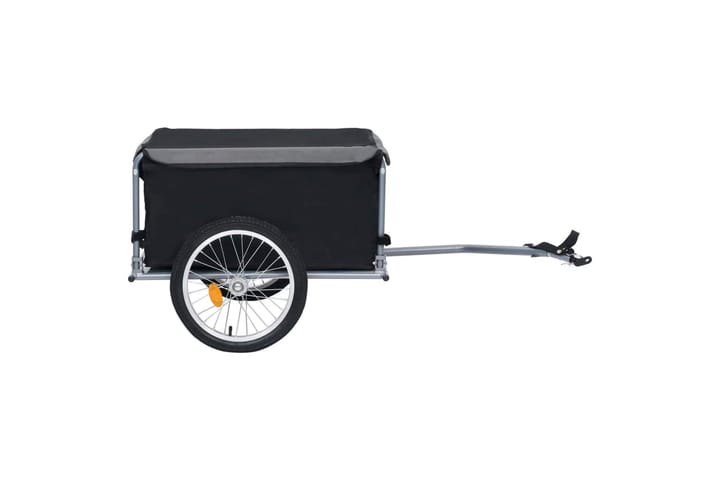 Polkupyörän peräkärry musta ja harmaa 65 kg - Polkupyörät - Polkupyörän tarvikkeet