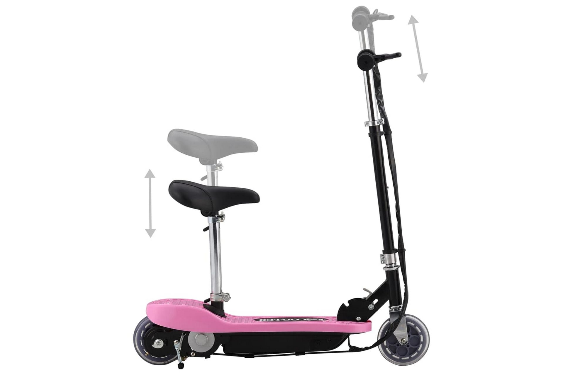 Sähköpotkulauta satulalla 120 W pinkki - Pinkki - Urheilu & vapaa-aika - Ulkoilu - Polkupyörät - Potkulauta & potkupyörä