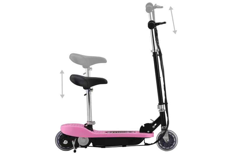 Sähköpotkulauta satulalla 120 W pinkki - Pinkki - Urheilu & vapaa-aika - Ulkoilu - Polkupyörät - Potkulauta & potkupyörä