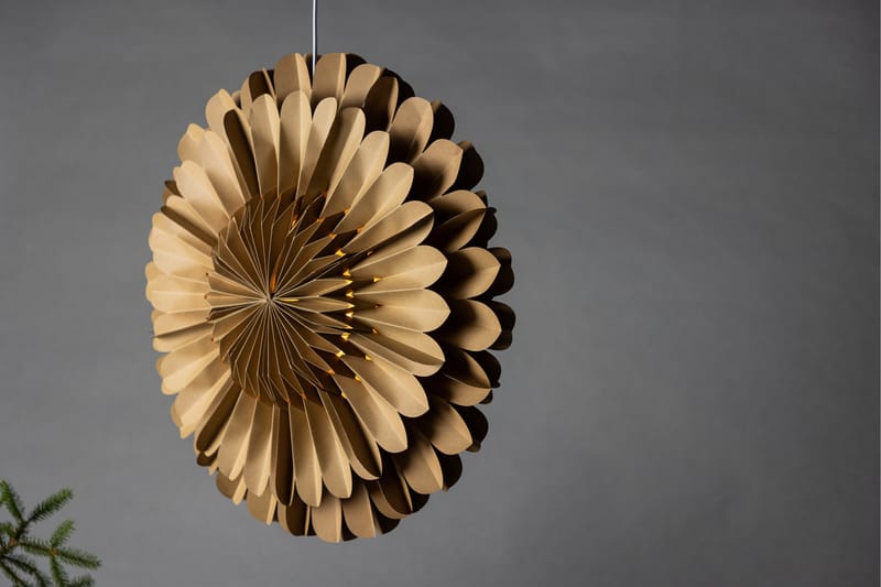 Järvsön Adventtitähti / Joululamppu 60 cm - Ruskea - Valaistus - Jouluvalaistus - Joulutähti