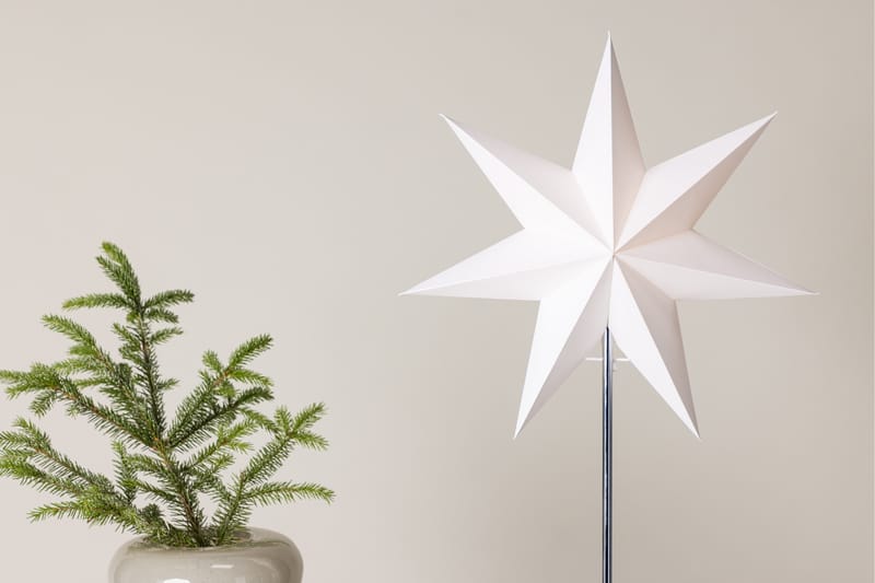 Grövelfjäll Adventtitähti - Valkoinen - Valaistus - Jouluvalaistus - Joulutähti