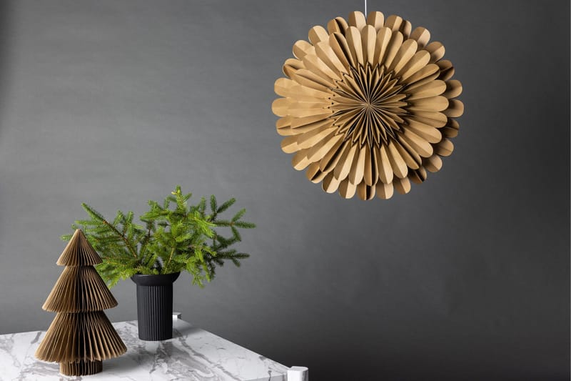 Järvsön Adventtitähti / Joululamppu 60 cm - Ruskea - Valaistus - Jouluvalaistus - Joulutähti