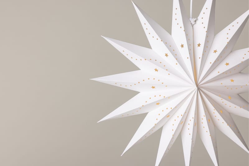 Lindvallen Adventtitähti / Joululamppu 51 cm - Valkoinen - Valaistus - Jouluvalaistus - Joulutähti