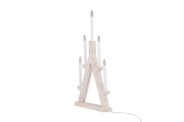 Joulukynttelikkö Val Thoren 60 cm - Valkoinen - Valaistus - Jouluvalaistus - Kyntteliköt