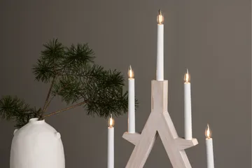 Joulukynttelikkö Val Thoren 60 cm - Valkoinen - Valaistus - Jouluvalaistus - Kyntteliköt