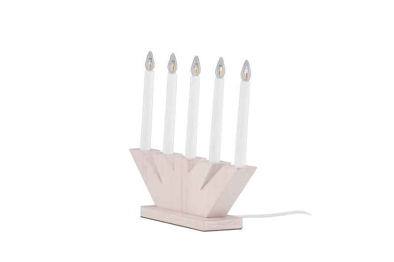 Joulukynttelikkö Verbier 41 cm - Valkoinen - Valaistus - Jouluvalaistus - Kyntteliköt