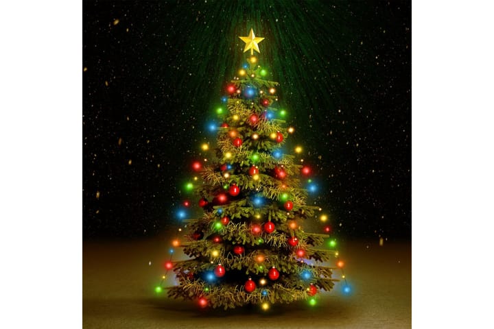 Joulukuusen valoverkko 180 LED-valoa värikäs 180 cm - Monivärinen - Joulukuusen valaistus - Jouluvalot