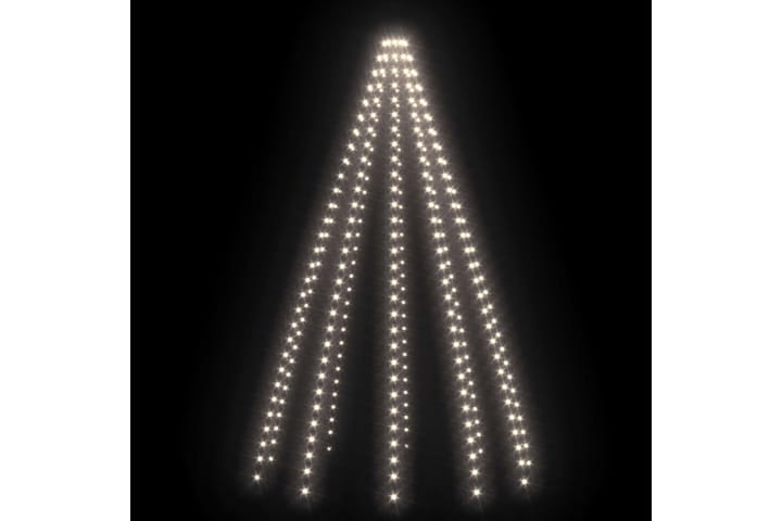 Joulukuusen valoverkko 250 LED-valoa kylmä valkoinen 250 cm - Valkoinen - Jouluvalot - Joulukuusen valaistus