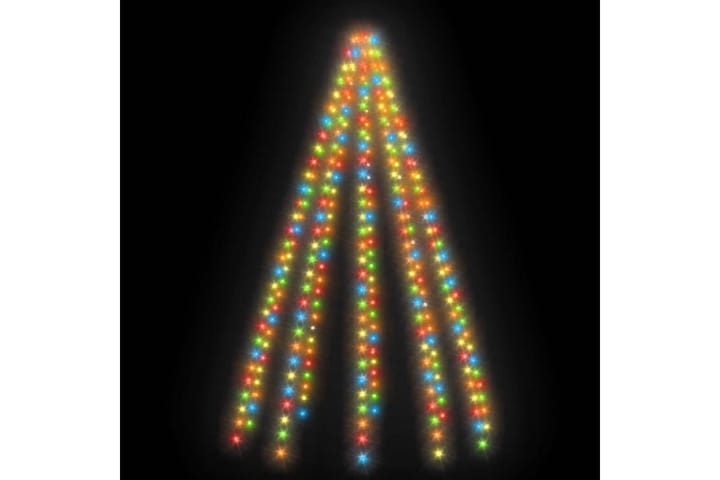 Joulukuusen valoverkko 250 LED-valoa värikäs 250 cm - Monivärinen - Jouluvalot - Joulukuusen valaistus