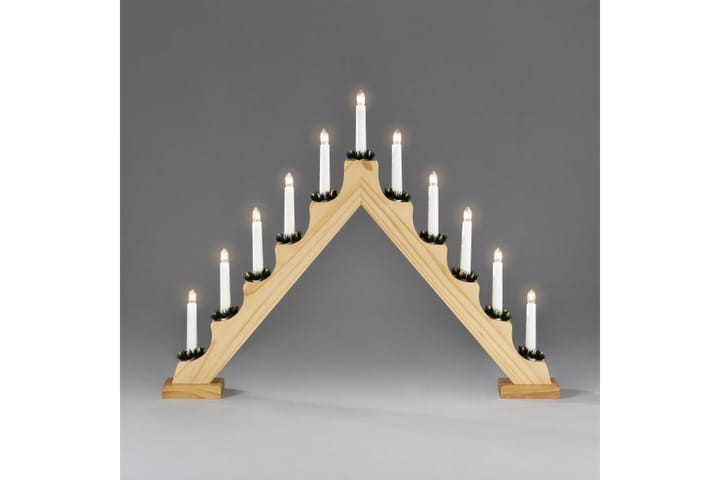 Kynttelikkö 11 kynttilää Puu Luonnonväri - Konstsmide - Kyntteliköt - Jouluvalot