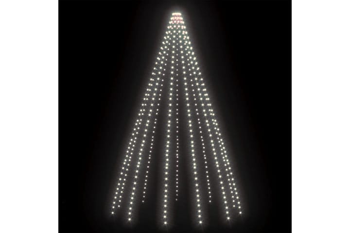 Joulukuusen valot 500 LED-valoa kylmä valkoinen 500cm - Valkoinen - Jouluvalot ulos
