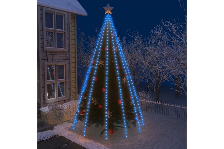 Joulukuusen valot 500 LED-valoa sininen 500 cm sisä/ulko - Sininen - Jouluvalot ulos
