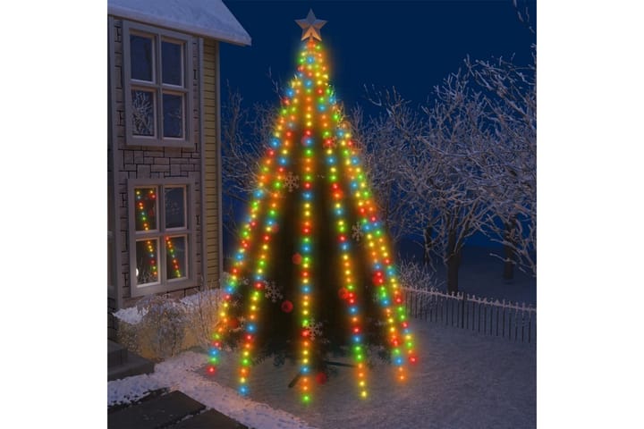 Joulukuusen valot 500 LED-valoa värikäs 500 cm sisä/ulko - Monivärinen - Jouluvalot ulos