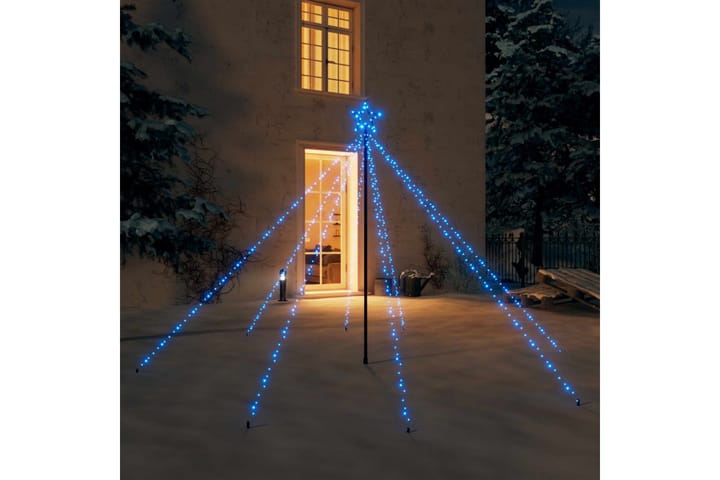 Joulukuusen valot sisä-/ulkokäyttöön 400 LED-valoa 2,5m - Sininen - Jouluvalot ulos