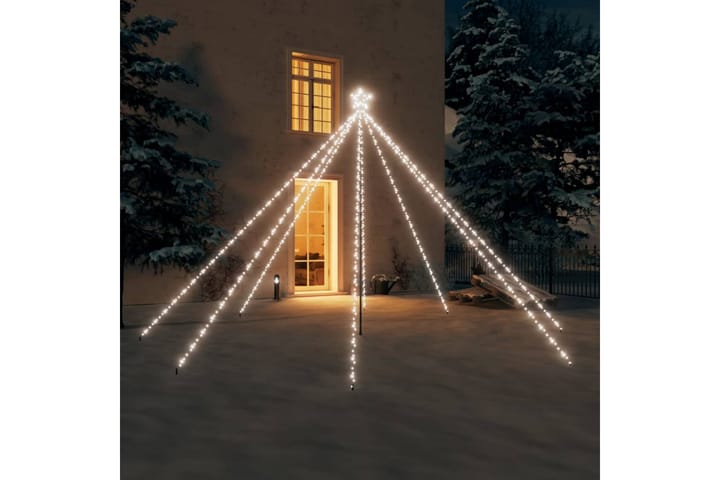 Joulukuusen valot sisä-/ulkokäyttöön 576 x LED kylmä 3,6m - Valkoinen - Jouluvalot ulos