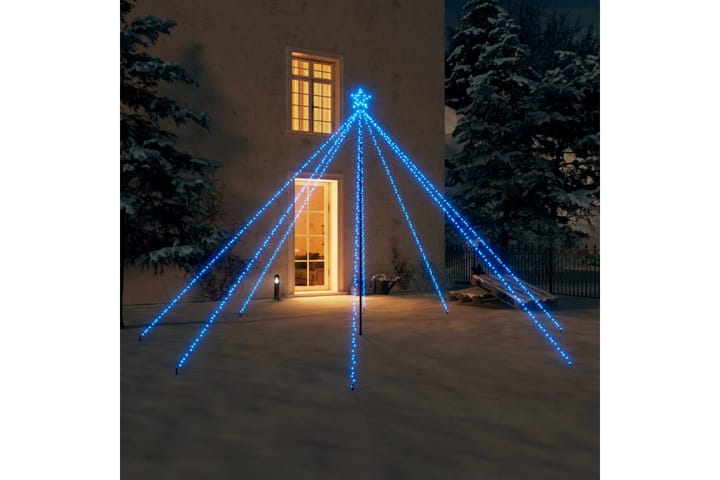 Joulukuusen valot sisä-/ulkokäyttöön 576 x LED sininen 3,6m - Sininen - Jouluvalot ulos