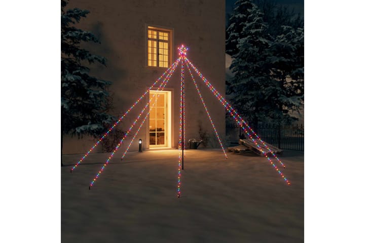 Joulukuusen valot sisä-/ulkokäyttöön 576 x LED värikäs 3,6 m - Monivärinen - Jouluvalot ulos
