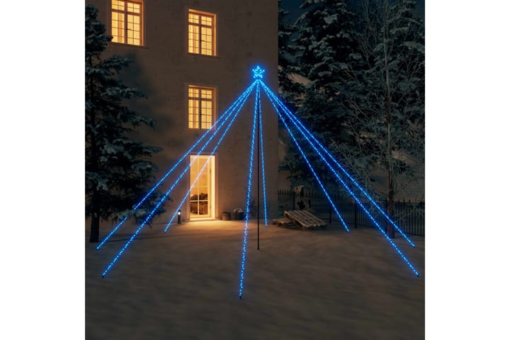 Joulukuusen valot sisä-/ulkokäyttöön 800 x LED sininen 5 m - Sininen - Jouluvalot ulos