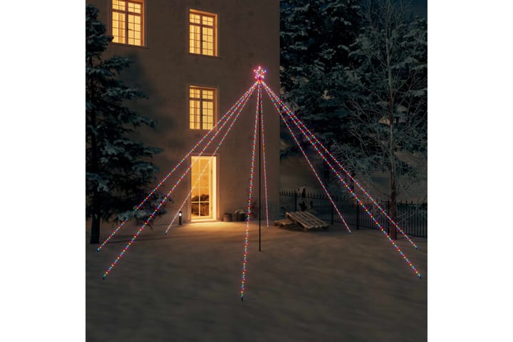 Joulukuusen valot sisä-/ulkokäyttöön 800 x LED värikäs 5 m - Monivärinen - Jouluvalot ulos