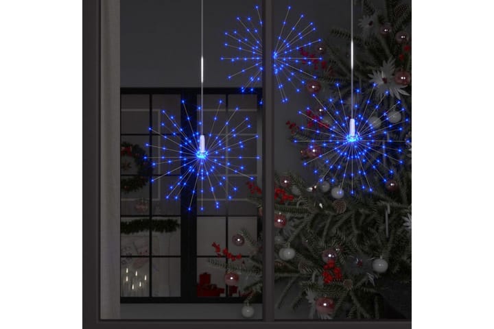 Joulun ilotulitusulkovalo 10 kpl sininen 50 cm 1400xLED - Jouluvalot ulos
