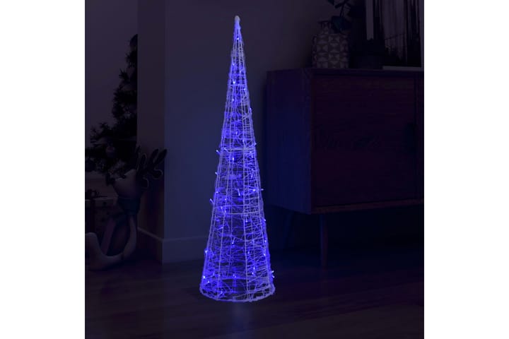 LED-koristevalopyramidi sininen akryyli 120 cm - Sininen - Jouluvalot ulos