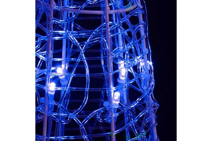 LED-koristevalopyramidi sininen akryyli 120 cm - Sininen - Jouluvalot ulos
