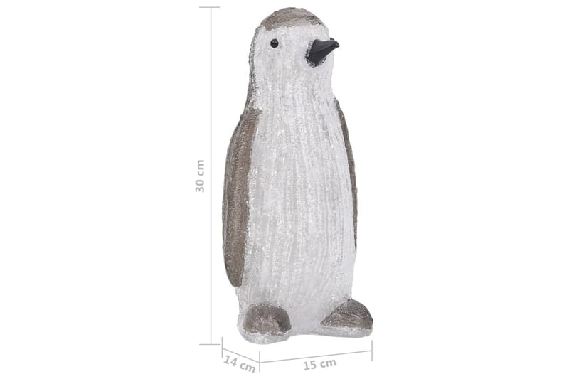 LED-pingviini akryyli sisä- ja ulkokäyttöön 30 cm - Valaistus - Jouluvalaistus - Jouluvalot ulos
