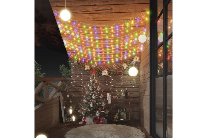 Pallo keijuvalonauha 20 m 200 LED-valoa värikäs 8-toiminen - Vihreä - Valaistus - Jouluvalaistus - Jouluvalot ulos