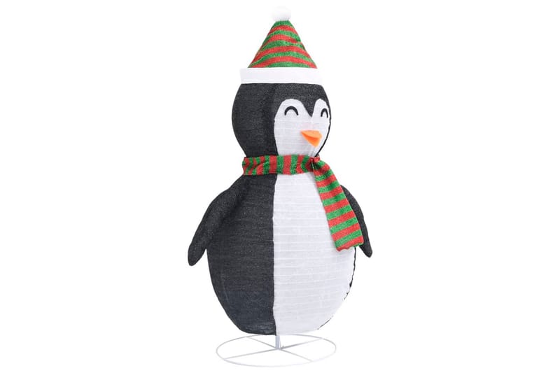 Pingviini joulukoriste LED-valoilla ylellinen kangas 120 cm - Musta - Valaistus - Jouluvalaistus - Jouluvalot ulos